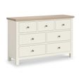 Modern Wide Chest - 3+4 Drawer - White Painted