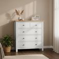 Modern Chest - 2+3 Drawer - Grey Painted