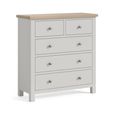 Modern Chest - 2+3 Drawer - Grey Painted