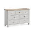 Modern Wide Chest - 3+4 Drawer - Grey Painted