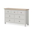 Modern Wide Chest - 3+4 Drawer - Grey Painted