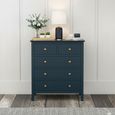 Harrogate Chest of Drawers - 2+3 Drawer - Blue