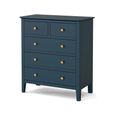 Harrogate Chest of Drawers - 2+3 Drawer - Blue