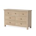 Modern Country Oak - Wide Chest of Drawers - 3+4 Drawer