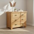 Salisbury Premium Small Chest - 2+2 Drawer - Oak