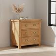 Salisbury Premium Small Chest - 3 Drawer - Oak