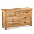 Salisbury Premium Wide Chest - 3+4 Drawer - Oak