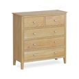 Bath Chest of Drawers - 2+3 Drawer - Oak