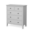 Stowe Chest - 2+3 Drawer - Grey