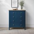 Marlow Chest of Drawers - 2+3 Drawer - Blue