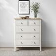Marlow Chest of Drawers - 2+3 Drawer - White