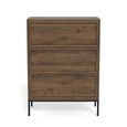 Palmdale Chest - 3 Drawer - Smoked Oak