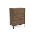 Palmdale Chest - 3 Drawer - Smoked Oak