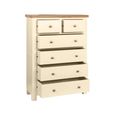 Lundy Chest - 2+4 Drawer - Ivory Painted