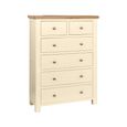 Lundy Chest - 2+4 Drawer - Ivory Painted