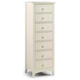 Cameo Tall Chest of Drawers - 7 Drawer - White