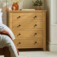 Marlborough Chest of Drawers - 4 Drawer - Oak