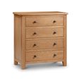 Marlborough Chest of Drawers - 4 Drawer - Oak