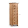 Marlborough Chest of Drawers - 7 Drawer - Tall - Oak