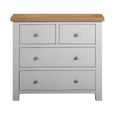 Lundy Chest - 2+2 Drawer - Grey Painted