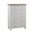 Lundy Chest - 2+4 Drawer - Grey Painted