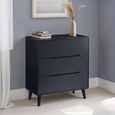 Alicia Black Small Chest - 3 Drawer