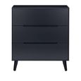 Alicia Black Small Chest - 3 Drawer