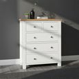 Lundy Chest - 2+3 Drawer - White Painted