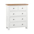 Lundy Chest - 2+3 Drawer - White Painted