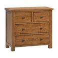 Original Chest - 2+2 Drawer - Rustic Oak