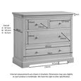Cromwell Chest - 2+2 Drawer - Oak