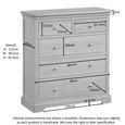 Cromwell Chest - 2+3 Drawer - Oak