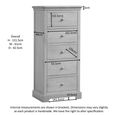 Cromwell Narrow Chest - 5 Drawer - Oak