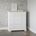 Cromwell Chest - 2+3 Drawer - White Painted