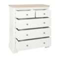 Cromwell Chest - 2+3 Drawer - White Painted