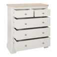 Cromwell Chest - 2+3 Drawer - Grey Painted