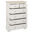 Cromwell Chest - 2+4 Drawer - Grey Painted