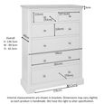 Cromwell Chest - 2+4 Drawer - Grey Painted