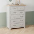 Wilmont Chest - 2+4 Drawer - Grey Painted