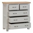 Wilmont Chest - 2+3 Drawer - Grey Painted