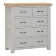 Wilmont Chest - 2+3 Drawer - Grey Painted