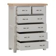 Wilmont Chest - 2+4 Drawer - Grey Painted
