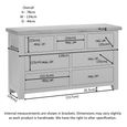 Wilmont Chest - 3+4 Drawer - Grey Painted