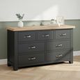 Wilmont Chest - 3+4 Drawer - Black Painted