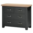 Wilmont Chest - 2+2 Drawer - Black Painted