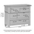 Wilmont Chest - 2+2 Drawer - Black Painted