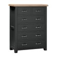 Wilmont Chest - 2+4 Drawer - Black Painted