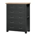 Wilmont Chest - 2+4 Drawer - Black Painted