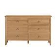 Cotswold Chest of Drawers - 6 Drawer - Wide - Oak