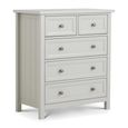 Maine Chest of Drawers - 3+2 Drawer - Grey